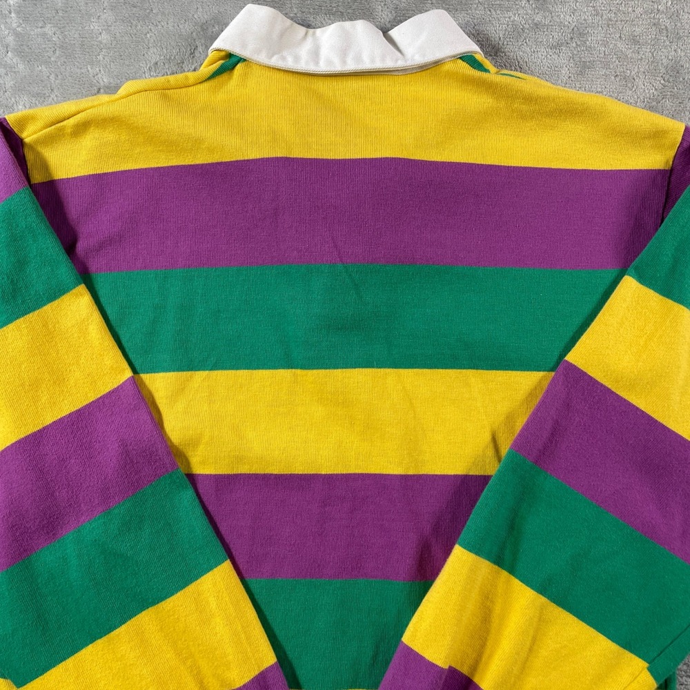 Vintage Brooks Brothers Brooksgate Rugby Shirt Mens Medium Colorful Striped USA - Picture 8 of 10